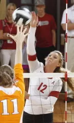 Laura Steiner had a career-high 20 kills to lead Alabama to a 4-set win over Kentucky.