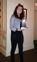 Freshman Merel Van Dongen was named the team MVP.