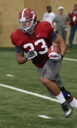 Alabama practiced inside Friday afternoon.