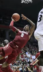 Sophomore guard Trevor Lacey paced Alabama with 16 points, seven rebounds and three assists at Cincinnati.