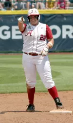 Amanda Locke drove in two and collected three hits, including a home run in the season opener.