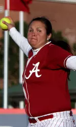 Jackie Traina struck out a career-high 15 and allowed just one hit for her third win.