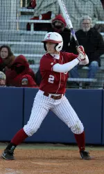 Senior Jazlyn Lunceford batted over .500 this last weekend.