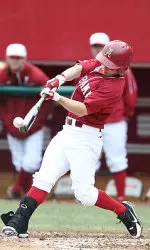 Senior center fielder Taylor Dugas finished 2-for-4 with two doubles and two runs scored on the night.