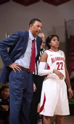 Head Coach Wendell Hudson and Khristin Lee