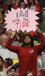 The Tide had a capacity turnout of 15,075 for its Power of Pink meet against Arkansas and 14,501 for its season opener against Georgia. A total of 12,457 fans braved stormy weather to see Alabama take on the Florida Gators while the Tide drew 12,936 fans for last Friday's Tornado Relief meet against Missouri.