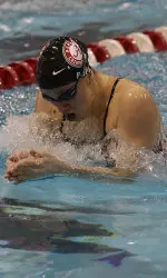 Sophomore Alex Popa shaved two and a half seconds off her career-best time in the 200 individual medley.