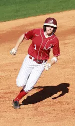 Kayla Braud hit her first home run of the season on Sunday.