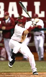 Taylor Dugas was 2-for-4 against ECU, which included the 60th double of his career.