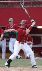 Taylor Dugas scored both runs for Alabama on Friday night.