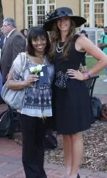 Junior Ashley Sledge, a 2012 XXXI inductee, with senior rower and current member of XXXI Erika Baranek.