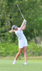 Brooke Pancake shot 1-under 71 and is in fourth place after the first round of the SEC Championships.