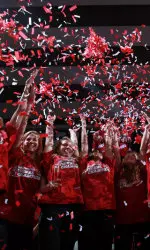 Seniors Ashley Priess and Geralen Stack-Eaton and junior Ashley Sledge were voted tri-captains of this year's team.