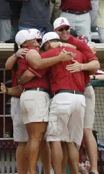 Coaches' group hug