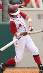 Freshman Danae Hays went deep in her first NCAA regional game.