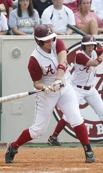 Kaila Hunt's 20th home run of the season helped launch Alabama to OKC.