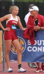 Krystle Schade moved on the NCAA Championships with her performance on Friday.