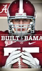 Barrett Jones is featured on one of four covers for the 2012 Alabama football media guide.