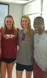 Nikki Hegstetter, Emily Davis and Meghan Perkins