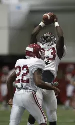 Alabama went indoors this morning.