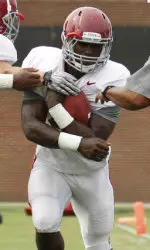 T.J. Yeldon rushed for 60 yards and two touchdowns in Saturday's scrimmage