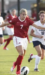 Freshman Katie Bourgois found the back of the net four times in the win.