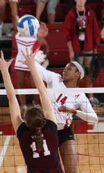 Katherine White had a career-high eight kills agianst Gardner-Webb.