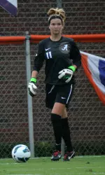 Junior Shelby Church made four saves on Sunday.