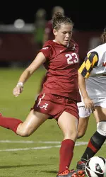 Merel Van Dongen scored her first collegiate Thursday night against Maryland.