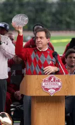 Alabama will celebrate its second straight national championship.