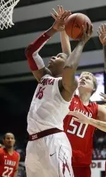 Sophomore forward Nick Jacobs scored a season-high 12 points in his first start of the season last Sunday vs. Tulane.