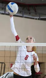 Mattie Weldy came off the bench to post a season-high 10 kills against the Tigers.