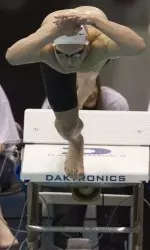 The Crimson Tide men put a combined five swimmers into the finals of the 50 and 500 freestyles on day two of the SEC Championships.