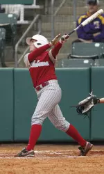 Jordan Patterson hit her first collegiate home run on Friday,
