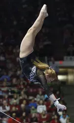 Through the ninth meet of this season, Ashley Priess has won 53 individual event titles, including SEC and NCAA Regional All-Around Championships.