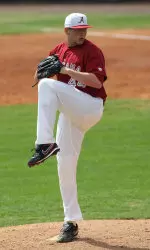 Tucker Hawley will make his second start of the season on Tuesday at Samford.