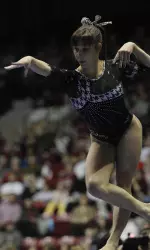 Junior Kim Jacob is ranked 13th nationally after winning the all-around against UCLA. Jacob is also fifth on the floor exercise and 11th on the balance beam, after posting scores of 9.95 and 9.9, respectively last Friday.