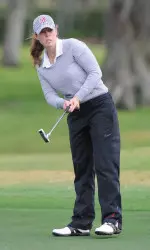 Daniela Lendl led the Crimson Tide with a 2-over 73 on Friday and is tied for eighth.