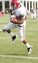 Christion Jones has worked at both wide receiver and defensive back this spring.