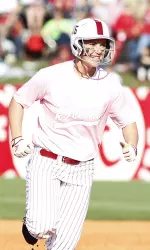 Courtney Conley homered on her senior day against Mississippi State.