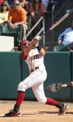 Danae Hays hits a walk-off single to life the Tide over the Bullodgs Sunday.