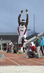 Junior Jonathan Reid finished sixth, registering a jump of 50-4 ¾.