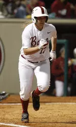 Jadyn Spencer batted 3-for-4 on Saturday afternoon.
