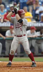 Brett Booth had two of Alabama's six hits on Wednesday.