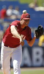 Mike Oczypok had a career outing against LSU, throwing 8.2 innings before allowing two runs with two outs in the ninth.