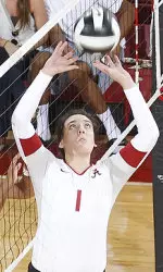 Sophomore setter Sierra Wilson and the Crimson Tide will make two television appearances in 2013.