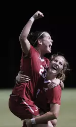 Merel Van Dongen (left, No. 23) and Pia Rijsdijk are two of the top returnees this season for the Alabama soccer team.