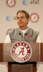 Alabama head coach Nick Saban will address the media on Monday.