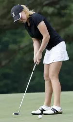 Stephanie Meadow led the Tide on Tuesday with a 1-under 69.