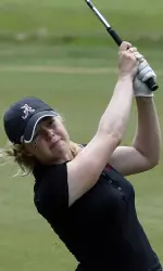 Stephanie Meadow shoots 66 and finishes tied for second.